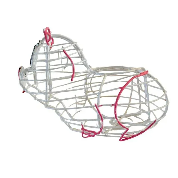 VTG 70s Wire Pig Shaped Basket Eggs Veggies Fruit Storage Kitchen Deco Farmhouse